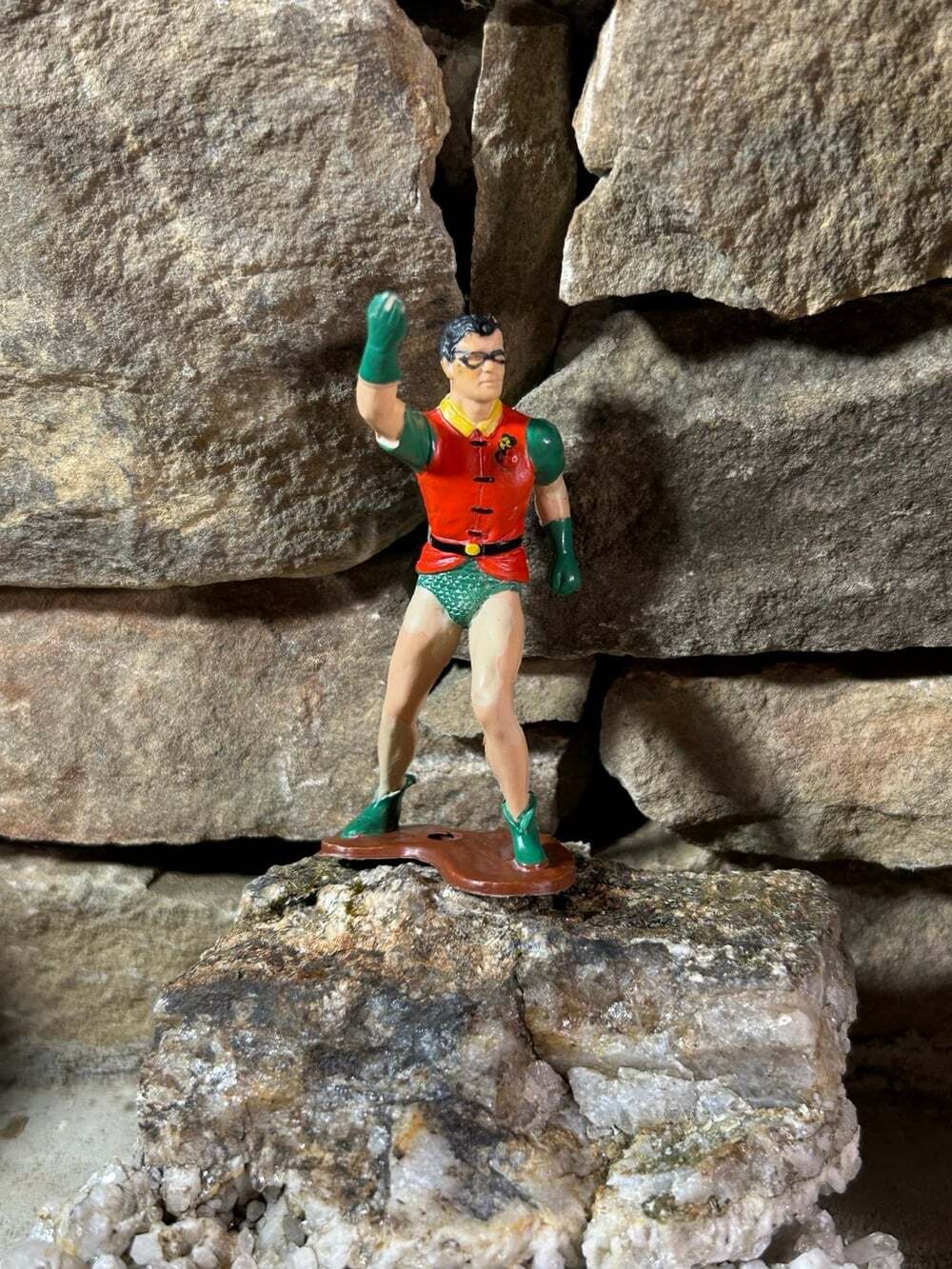1966 Ideal Justice League Playset Robin Figure No Cape